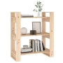 Regal/Raumteiler aus massivem Kiefernholz, 80 x 35 x 91 cm von vidaXL, Bücherregale und Regale - Ref: Foro24-813899, Preis: 6...