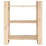 Estantería/divisor de espacios madera maciza pino 80x35x91 cm de vidaXL, Librerías y estanterías - Ref: Foro24-813899, Precio...