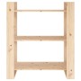 Regal/Raumteiler aus massivem Kiefernholz, 80 x 35 x 91 cm von vidaXL, Bücherregale und Regale - Ref: Foro24-813899, Preis: 6...
