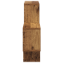 Estante de pared con estante Madera envejecida 82 x 15 x 51 cm