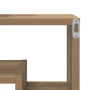 Estante de pared con estante Roble artesanal 82 x 15 x 51 cm