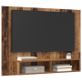 Mueble de TV de Pared Madera envejecida 120 x 23.5 x 90 cm