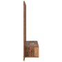 Mueble de TV de Pared Madera envejecida 120 x 23.5 x 90 cm