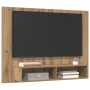 Mueble de TV de Pared Roble artesanal 120 x 23.5 x 90 cm