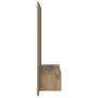 Mueble de TV de Pared Roble artesanal 120 x 23.5 x 90 cm