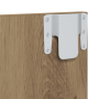 Mueble de TV de Pared Roble artesanal 120 x 23.5 x 90 cm