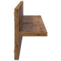 Estanterías de pared 2 pcs Madera envejecida 80 x 11.5 x 18 cm