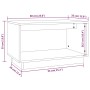 TV-Schrank aus massivem Kiefernholz, 60 x 35 x 35 cm von vidaXL, TV-Möbel - Ref: Foro24-813824, Preis: 37,46 €, Rabatt: %