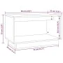 TV-Schrank aus massivem Kiefernholz, 60 x 35 x 35 cm von vidaXL, TV-Möbel - Ref: Foro24-813824, Preis: 36,98 €, Rabatt: %