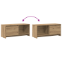 Soporte de TV Roble artisan Madera contrachapada