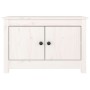 Solid white pine wood shoe cabinet 70x38x45.5 cm by vidaXL, Shoe racks and shoe organizers - Ref: Foro24-813780, Price: 78,95...