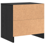 Armario de Noche Roble negro 45 x 34 x 44.5 cm