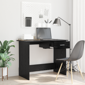 Escritorio Roble negro 100 x 50 x 76 cm Madera contrachapada