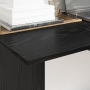 Escritorio Roble negro 100 x 50 x 76 cm Madera contrachapada