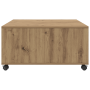 Mesa de Café Roble artisan 75 x 75 x 38 cm Madera contrachapada