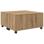 Mesa de Café Roble artisan 75 x 75 x 38 cm Madera contrachapada