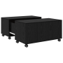 Mesa de Café Roble negro 75 x 75 x 38 cm Madera contrachapada