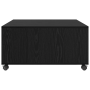 Mesa de Café Roble negro 75 x 75 x 38 cm Madera contrachapada