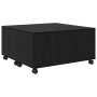 Mesa de Café Roble negro 75 x 75 x 38 cm Madera contrachapada