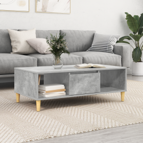 Gris hormigón 103.5 x 60 x 35 cm Madera contrachapada