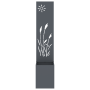 Macetero de Jardín con Panel Decorativo Antracita 32 x 140 cm