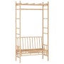 Gartenbank mit Bambuspergola 116 cm von vidaXL, Gartenbänke - Ref: Foro24-341742, Preis: 157,30 €, Rabatt: %