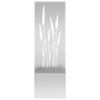 Macetero de Jardín con Panel Decorativo Plateado 50 x 140 cm
