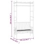 Gartenbank mit Bambuspergola 116 cm von vidaXL, Gartenbänke - Ref: Foro24-341742, Preis: 157,30 €, Rabatt: %