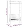 Gartenbank mit Bambuspergola 116 cm von vidaXL, Gartenbänke - Ref: Foro24-341742, Preis: 155,03 €, Rabatt: %