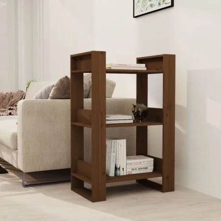 Pine honey brown 60x35x91 cm shelf/space divider by vidaXL, Bookcases and shelves - Ref: Foro24-813882, Price: 36,91 €, Disco...