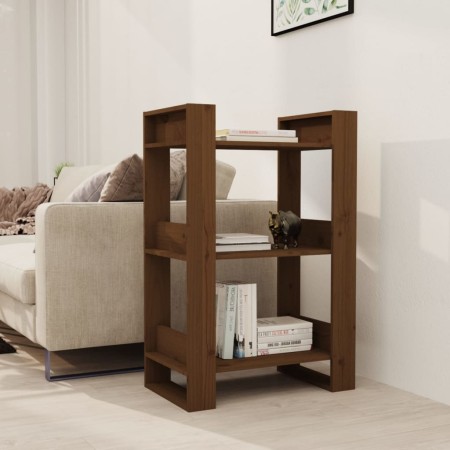 Regal/Raumteiler aus honigbraunem Kiefernholz 60x35x91 cm von vidaXL, Bücherregale und Regale - Ref: Foro24-813882, Preis: 36...