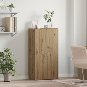 Gabinete de oficina con estante Roble artisan 60 x 32 x 115 cm
