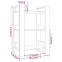 Regal/Raumteiler aus honigbraunem Kiefernholz 60x35x91 cm von vidaXL, Bücherregale und Regale - Ref: Foro24-813882, Preis: 36...