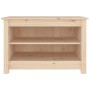 Banco zapatero de madera de pino maciza 70x38x45,5 cm de vidaXL, Zapateros y organizadores de calzado - Ref: Foro24-813769, P...