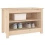 Solid pine wood shoe bench 70x38x45.5 cm by vidaXL, Shoe racks and shoe organizers - Ref: Foro24-813769, Price: 50,77 €, Disc...