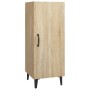 Aparador madera contrachapada color roble Sonoma 34,5x34x90 cm