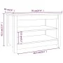Solid pine wood shoe bench 70x38x45.5 cm by vidaXL, Shoe racks and shoe organizers - Ref: Foro24-813769, Price: 50,77 €, Disc...