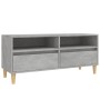 Mueble de TV madera contrachapada gris hormigón 100x34,5x44,5cm