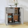 Aparador de madera contrachapada gris hormigón 60x30x70 cm