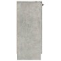 Aparador de madera contrachapada gris hormigón 60x30x70 cm