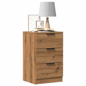 Mesitas noche 2 uds madera ingeniería roble artisan 40x36x65 cm