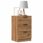 Mesitas noche 2 uds madera ingeniería roble artisan 40x36x65 cm