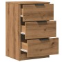 Mesitas noche 2 uds madera ingeniería roble artisan 40x36x65 cm