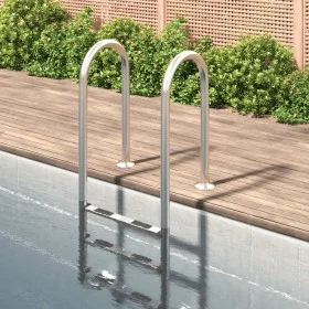 Stainless steel pool ladder 304 54x38x158 cm by vidaXL, Pool stairs and ramps - Ref: Foro24-93458, Price: 196,21 €, Discount: %