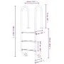 Stainless steel pool ladder 304 54x38x158 cm by vidaXL, Pool stairs and ramps - Ref: Foro24-93458, Price: 196,24 €, Discount: %