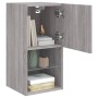 Mueble para TV con luces LED gris Sonoma 30,5x30x60 cm
