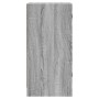 Armario auxiliar puertas de vidrio gris Sonoma 35x37x75,5 cm
