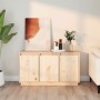 Solid pine wood sideboard 111x34x60 cm by vidaXL, Sideboards - Ref: Foro24-813809, Price: 149,21 €, Discount: %