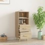 Aparador madera contrachapada color roble Sonoma 34,5x34x90 cm