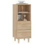 Aparador madera contrachapada color roble Sonoma 34,5x34x90 cm